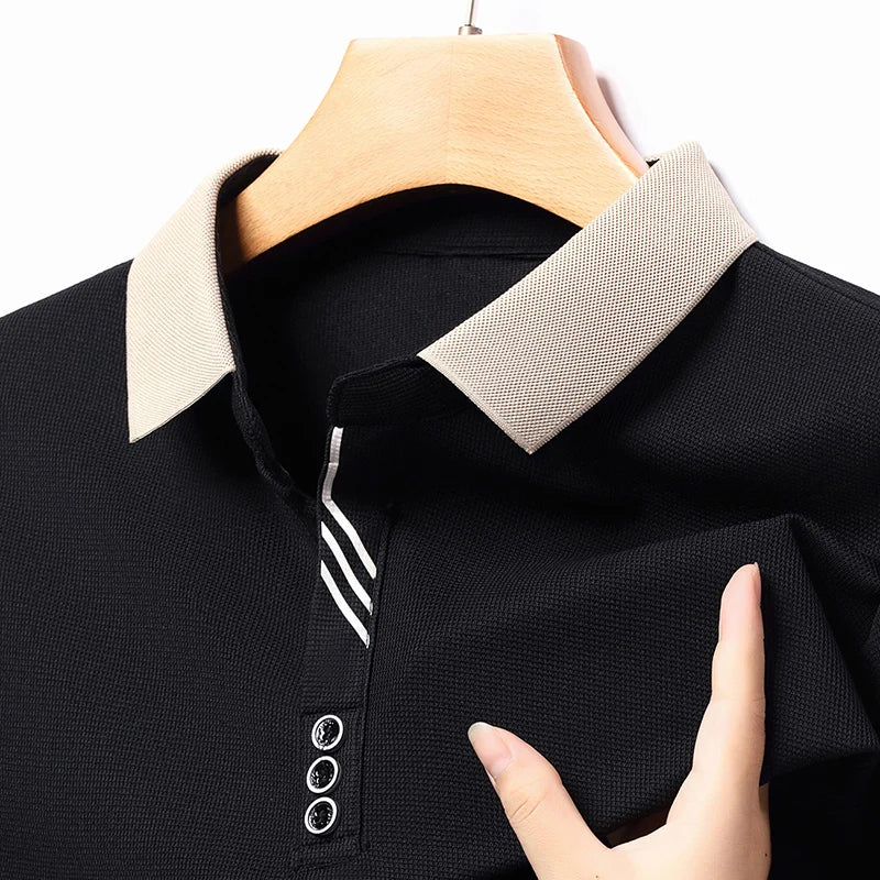 Black Long-sleeved Polo1