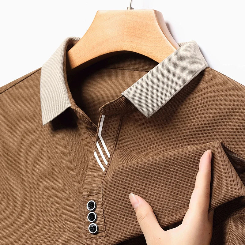 Brown Long-sleeved Polo1