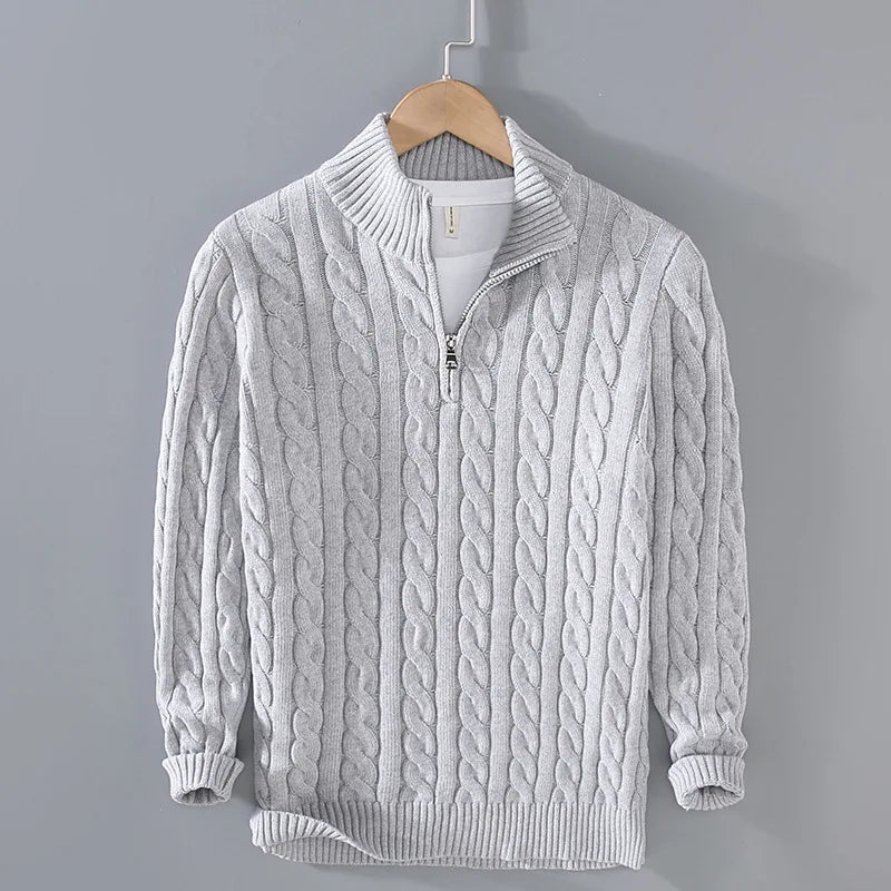 Gray Knitted Sweater