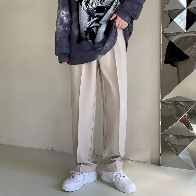 Khaki Old Money Straight Pants