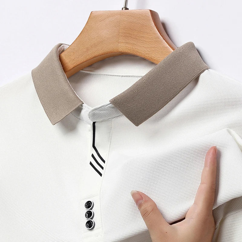 White Long-sleeved Polo2