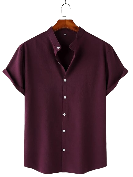 Wine Red_Summer_Beach_Shirt_1